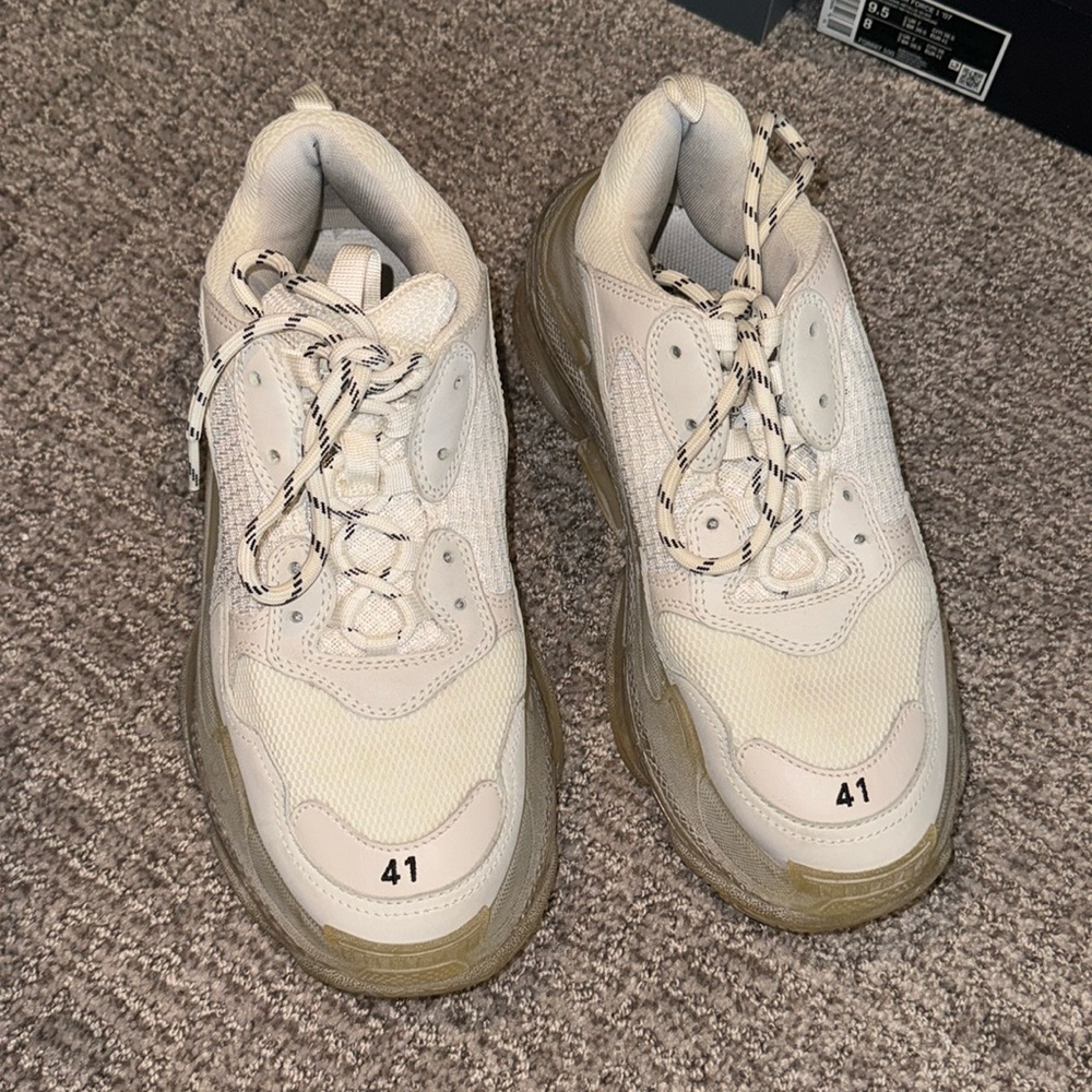 balenciaga triple s size 41 white